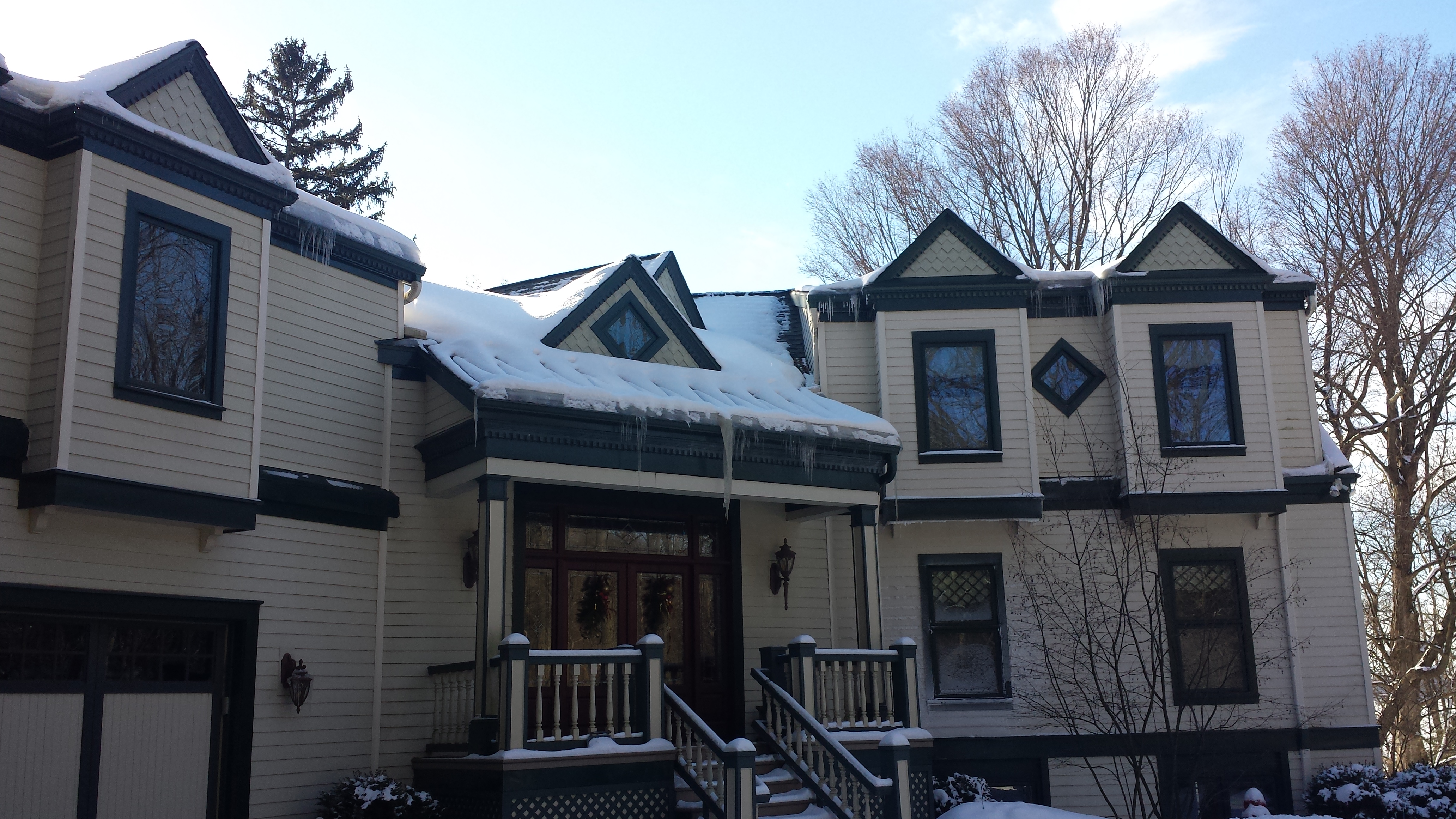 zig zag heat tape with ice dams