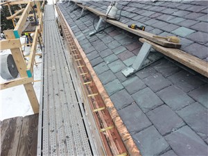 Copper Clad Bylin RIM System ice dam prevention with a slate roof in Wauwatosa, WI 
