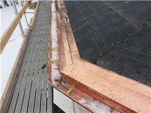 Custom copper ice dam prevention system in Wauwatosa, WI