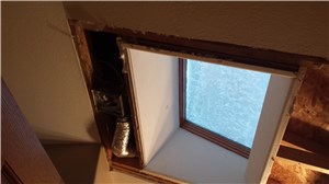 Skylight and attic condensation water damage