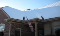 Home running ice dam prevention system